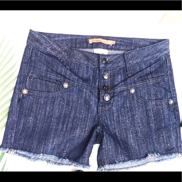 V Blue Jeans NWOT Sparkle Shorts Size 9 - Picture 1 of 8